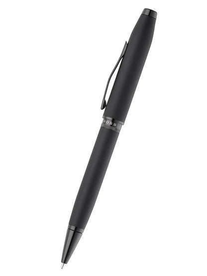 Cross Foundry Matte Black Lacquer with PVD Black Appointments Ballpoint Pen