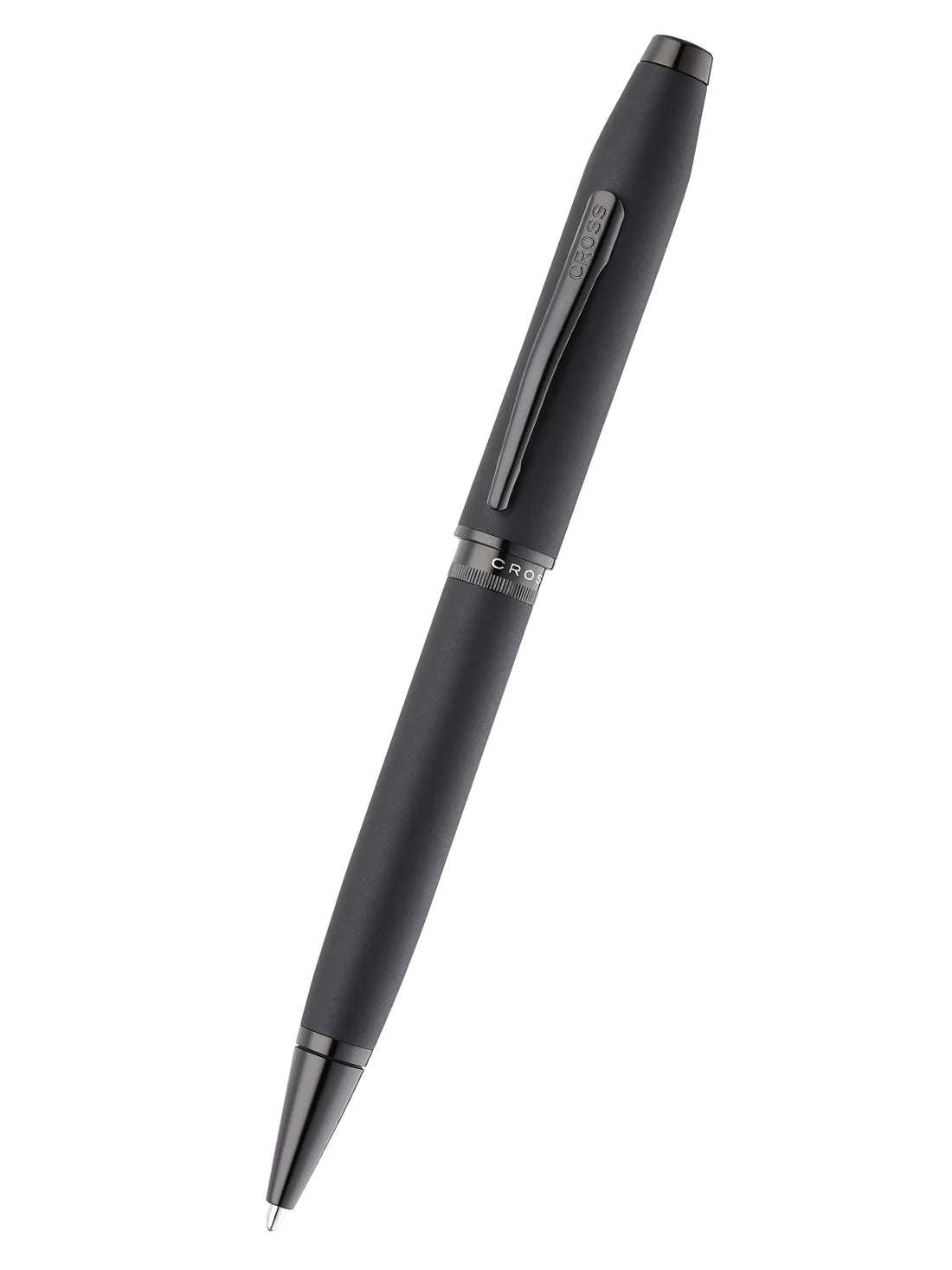 Cross Foundry Matte Black Lacquer with PVD Black Appointments Ballpoint Pen