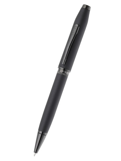 Cross Foundry Matte Black Lacquer with PVD Black Appointments Ballpoint Pen
