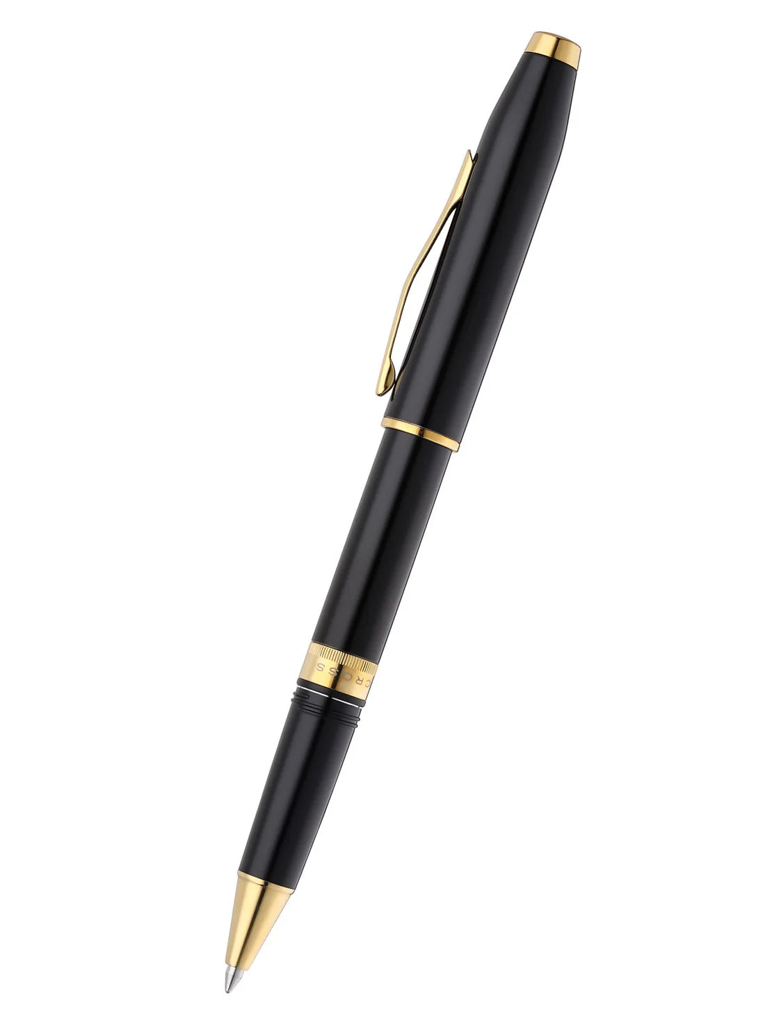 Cross Foundry Glossy Black Lacquer with PVD Gold Appointments Rollerball Pen