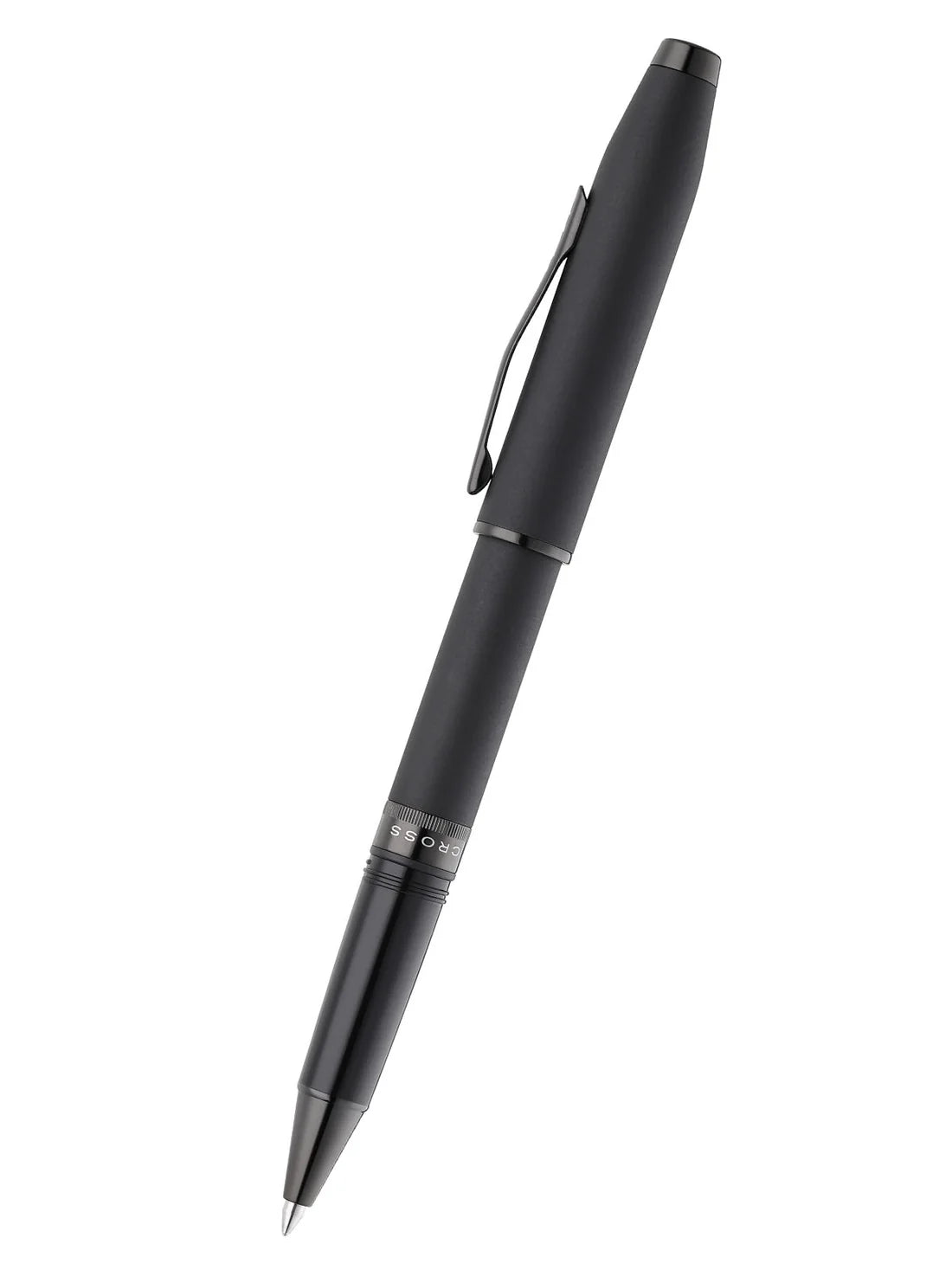 Cross Foundry Matte Black Lacquer with PVD Black Appointments Rollerball Pen