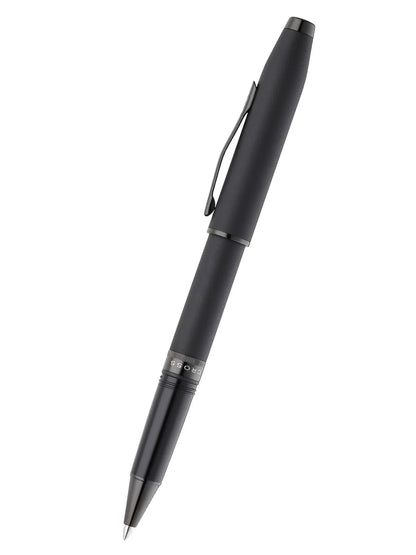 Cross Foundry Matte Black Lacquer with PVD Black Appointments Rollerball Pen