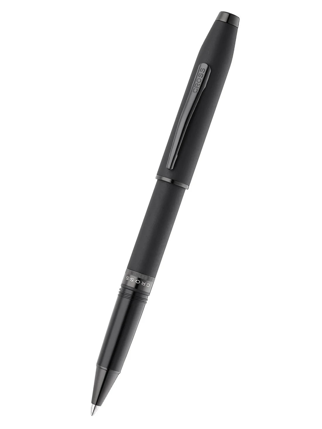 Cross Foundry Matte Black Lacquer with PVD Black Appointments Rollerball Pen