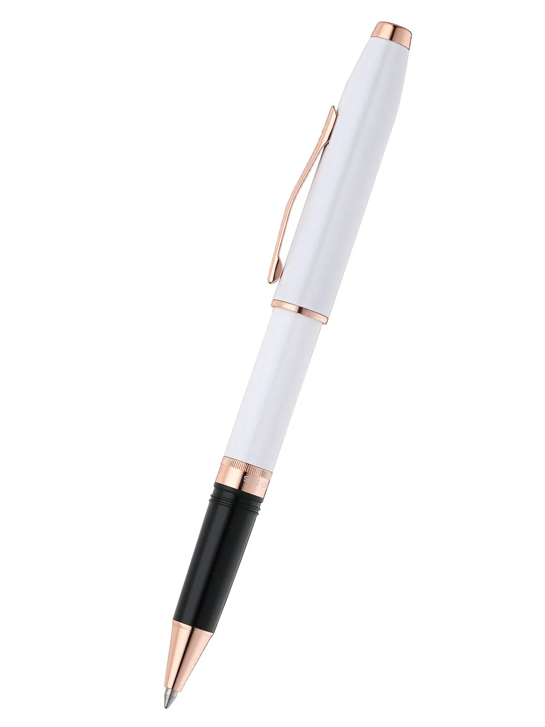 Cross Foundry Pearl White Lacquer with Rose Gold Appointments Rollerball Pen