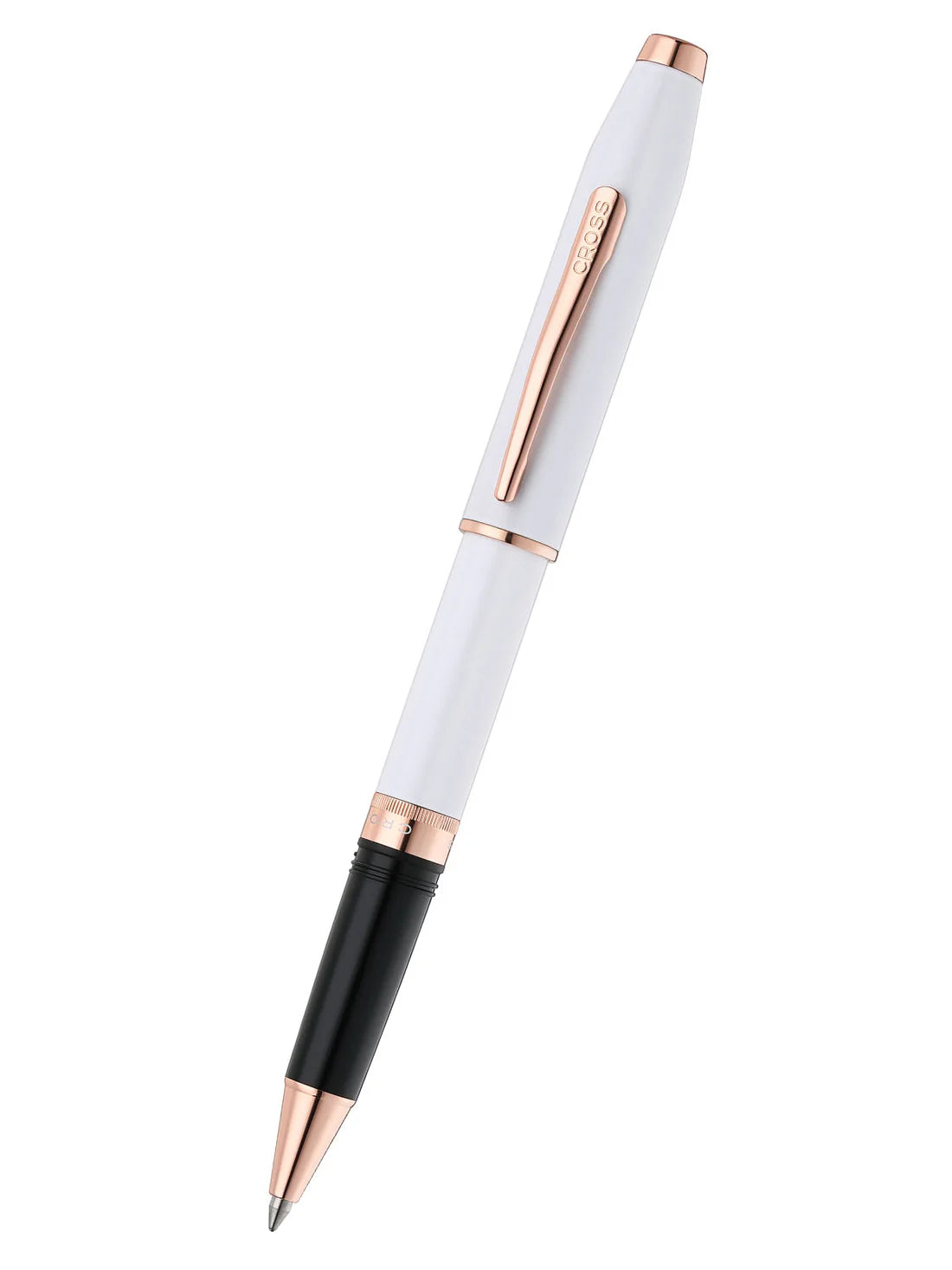 Cross Foundry Pearl White Lacquer with Rose Gold Appointments Rollerball Pen