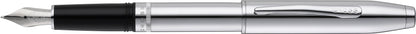Cross Foundry Polished Chrome with Polished Chrome Appointments and Stainless Steel Medium Nib Fountain Pen
