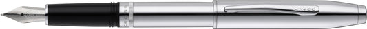 Cross Foundry Polished Chrome with Polished Chrome Appointments and Stainless Steel Medium Nib Fountain Pen