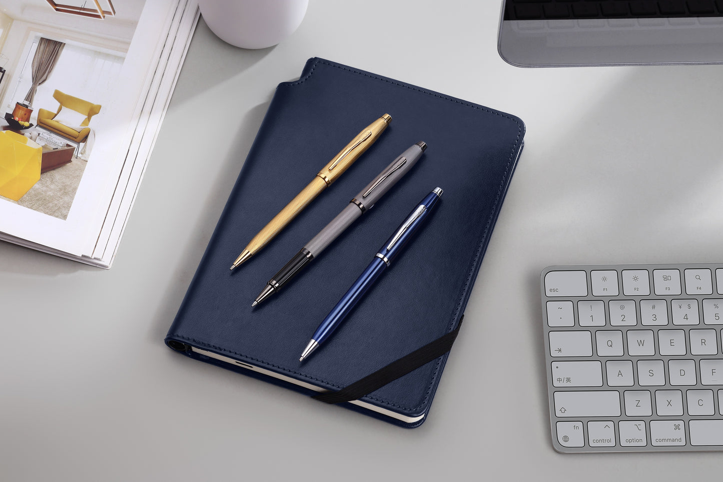 Cross Century® II Polished 23KT Gold-plated Engraved Diamond Pattern with 23KT Gold-plated Appointments Ballpoint Pen