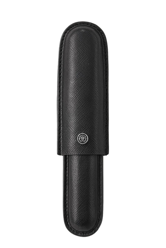 Cross Classic Black Leather Cigar Style Single Pen Case Gift Bundle