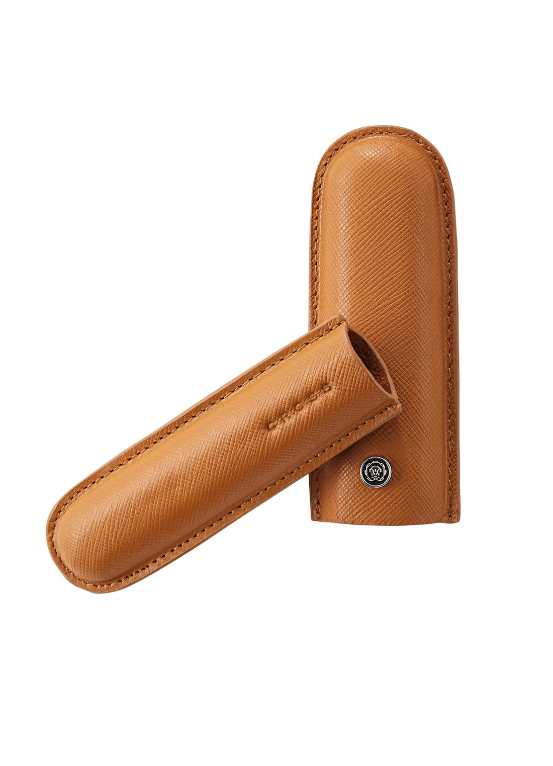 Cross Mocha Leather Cigar Style Single Pen Case Gift Bundle