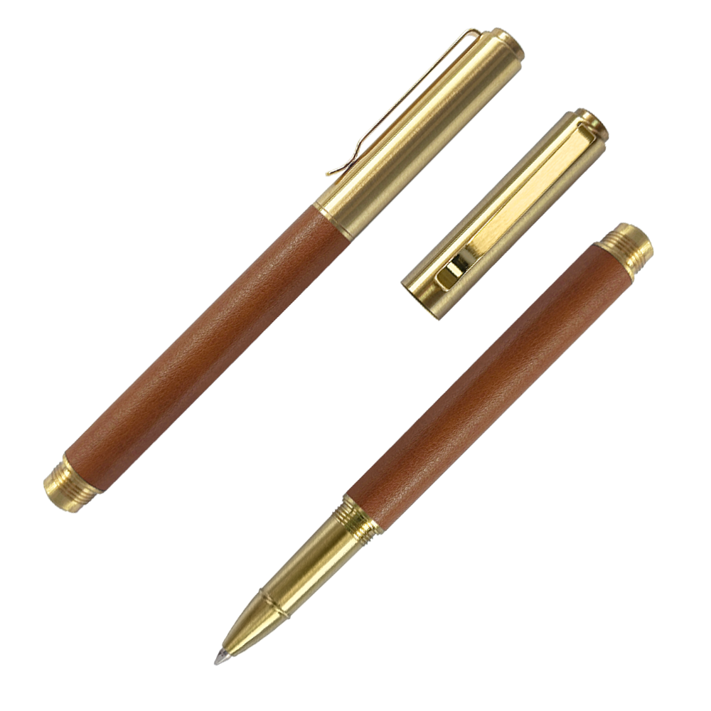 IWI HANDSCRIPT ROLLER PEN RETRO BRASS BROWN