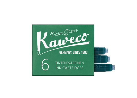 KAWECO INK CARTRIDGES 6 PIECES PALM GREEN