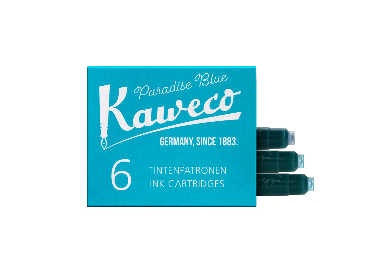 KAWECO INK CARTRIDGES 6 PIECES PARADISE BLUE