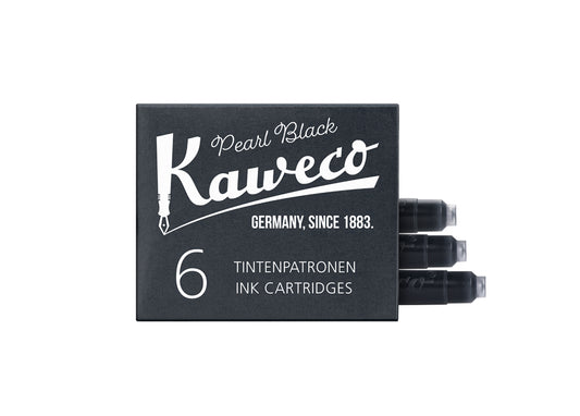 KAWECO INK CARTRIDGES 6 PIECES PEARL BLACK