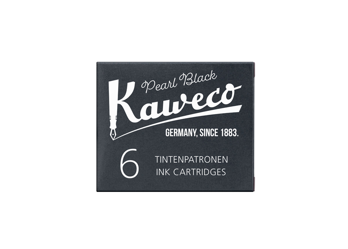 KAWECO INK CARTRIDGES 6 PIECES PEARL BLACK