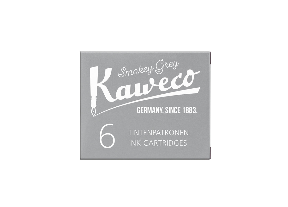 KAWECO INK CARTRIDGES 6 PIECES SMOKEY GREY