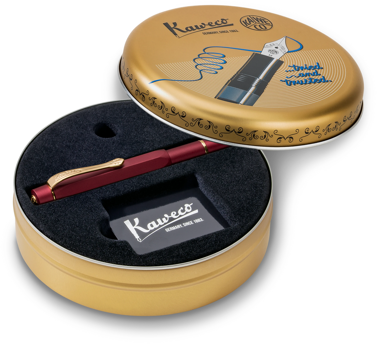 Kaweco PISTON SPORT AL Set Bordeaux/Gold