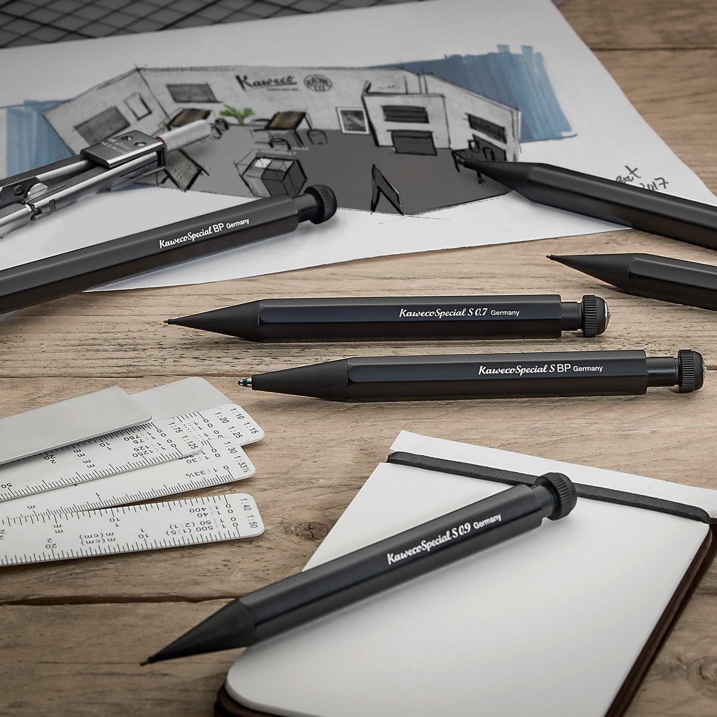 KAWECO SPECIAL MECHANICAL PENCIL BLACK (SHORT)