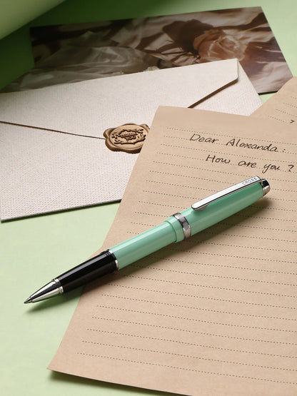 Cross Lume Seafoam with Polished Chrome Appointments Rollerball Pen