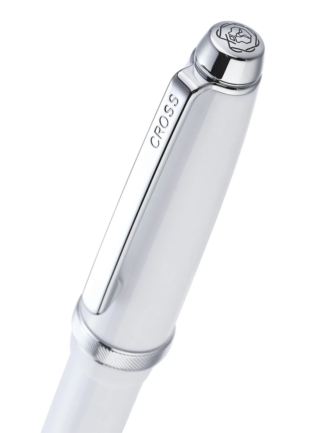 Cross Lume Porcelain White with Polished Chrome Appointments Ballpoint Pen