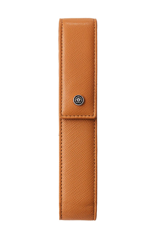Cross Mocha Leather Magnetic Single Pen Case Gift Bundle