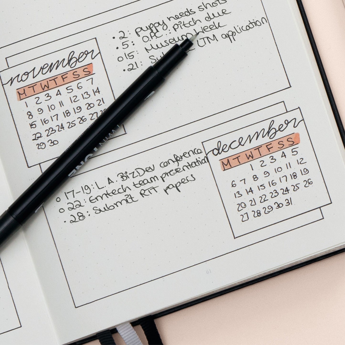 Leuchtturm1917 Bullet Journal Edition 2, Medium (A5), Hardcover, 206 num. Pages, Purple26, dotted