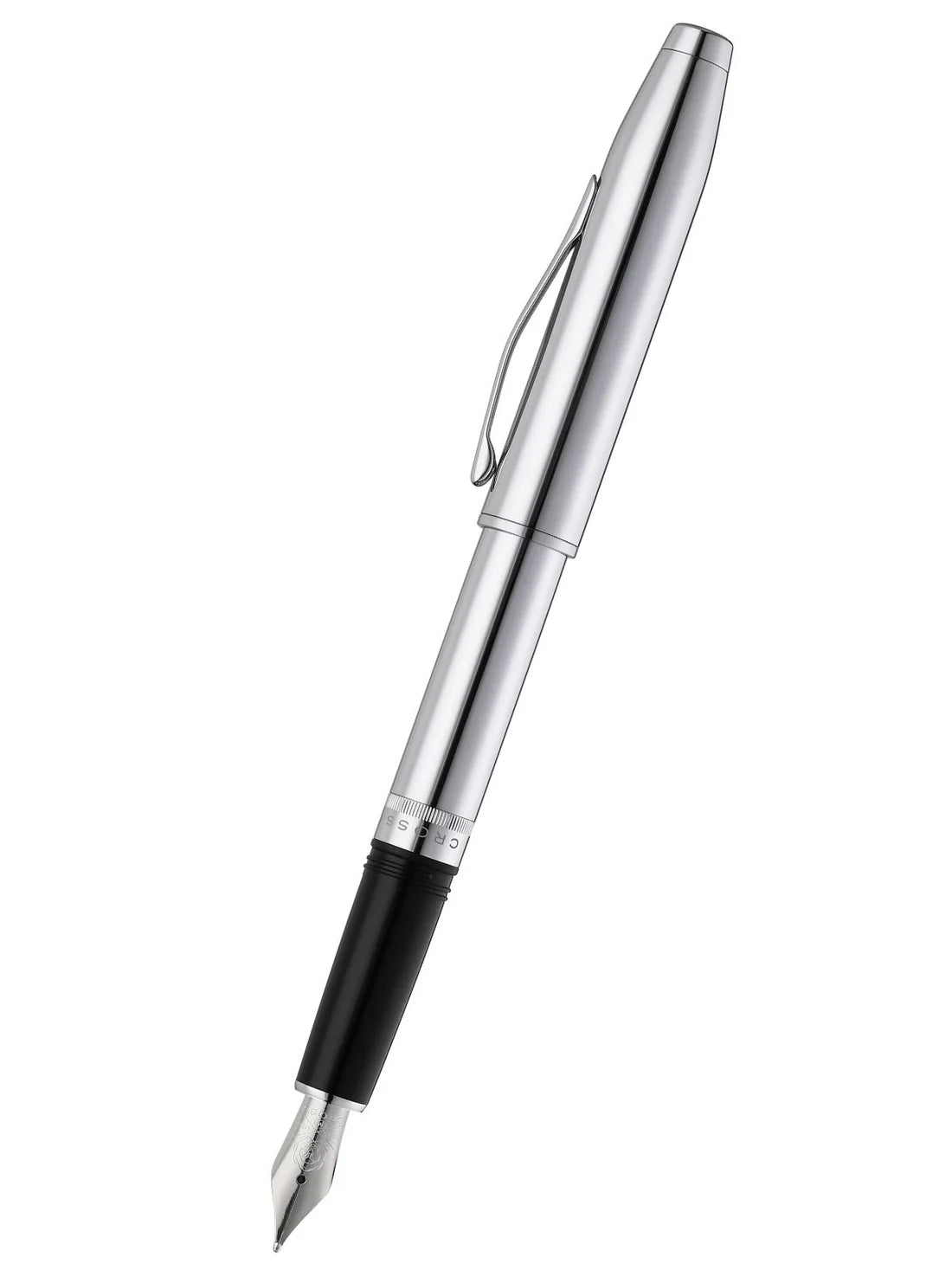 Cross Foundry Polished Chrome with Polished Chrome Appointments and Stainless Steel Medium Nib Fountain Pen