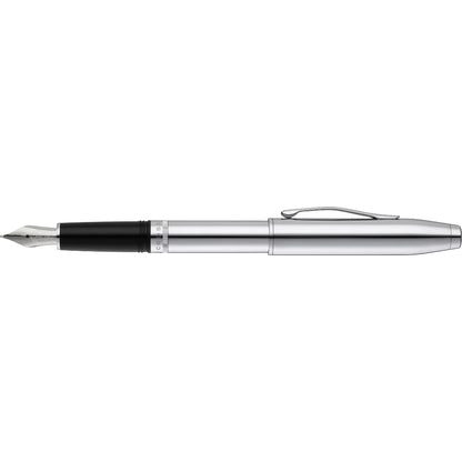 Cross Foundry Polished Chrome with Polished Chrome Appointments and Stainless Steel Medium Nib Fountain Pen