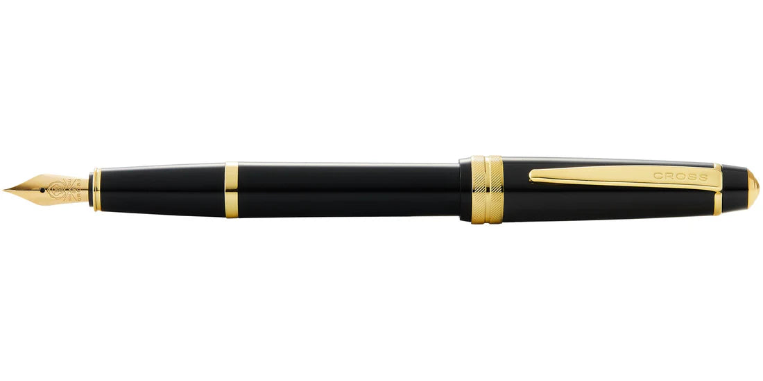 Cross Bailey Light™ Polished Black Resin and Gold Tone Fine Nib Fountain Pen