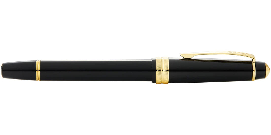 Cross Bailey Light™ Polished Black Resin and Gold Tone Fine Nib Fountain Pen