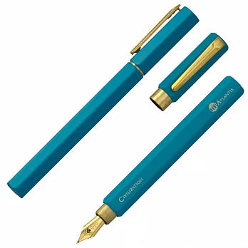 IWI CIVILIZATION FOUNTAIN PEN ATLANTIS BLUE