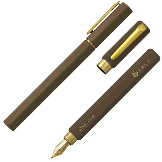 IWI CIVILIZATION FOUNTAIN PEN BROWN