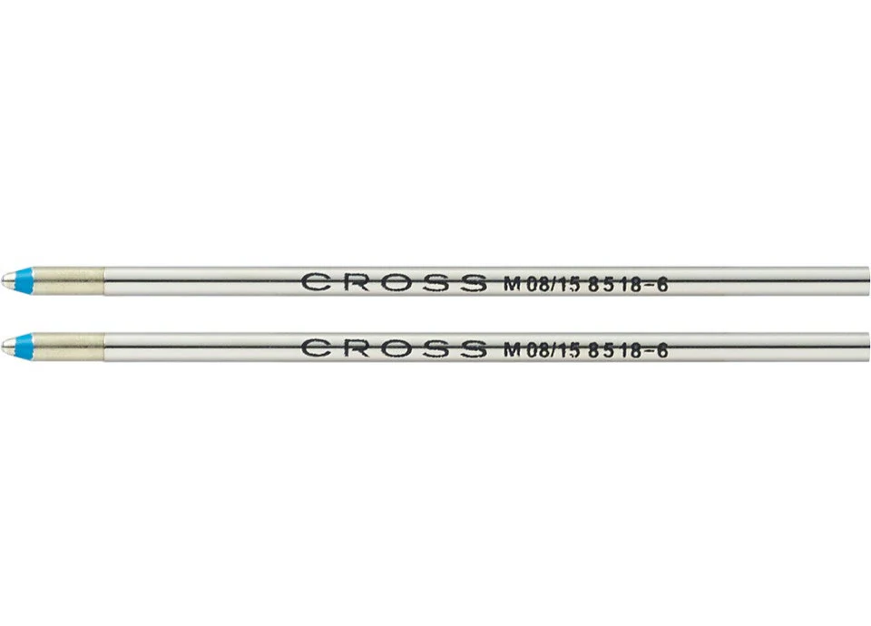Cross Mini Ballpoint Pen Refill - Blue - Medium - Dual Pack