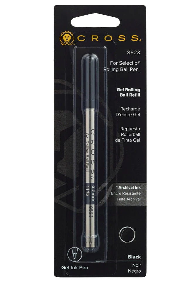 Cross Selectip® Gel Rollerball Pen Refill - Black – Medium - Single Pack